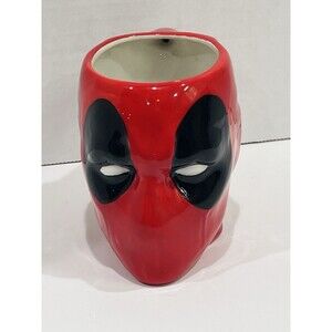 Marvel Comics Deadpool 3D Coffee Tea Mug Cup Ceramic Red Sculpted Head Bust Zak!